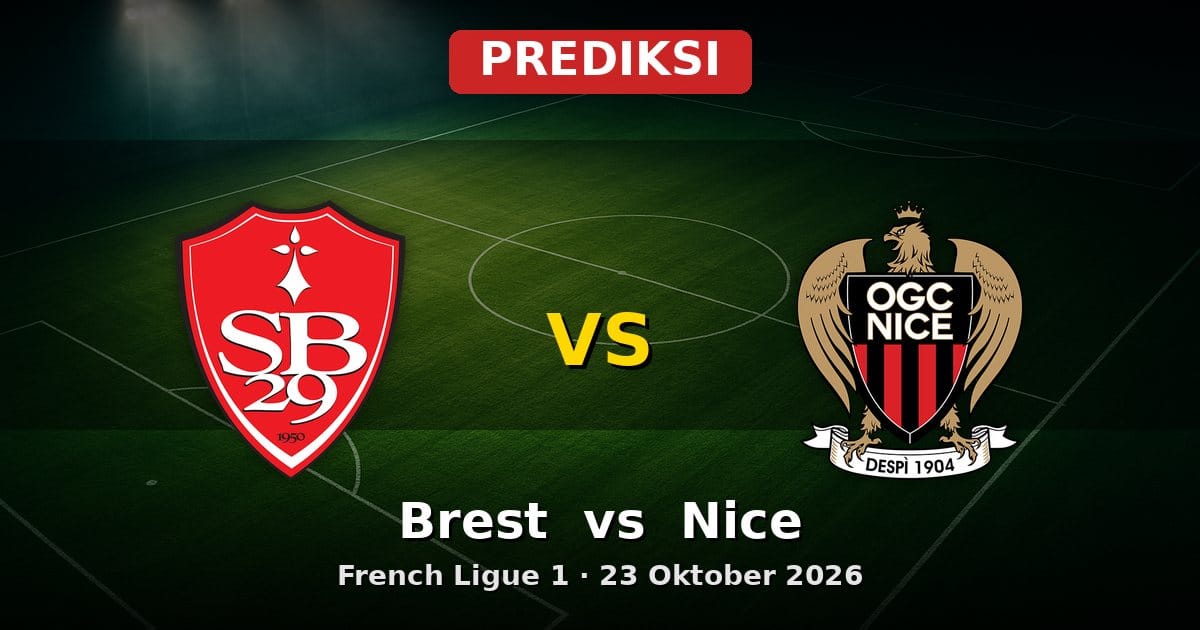 Prediksi Brest vs Nice Ligue 1 23 Oktober 2026: Analisa dan Skor