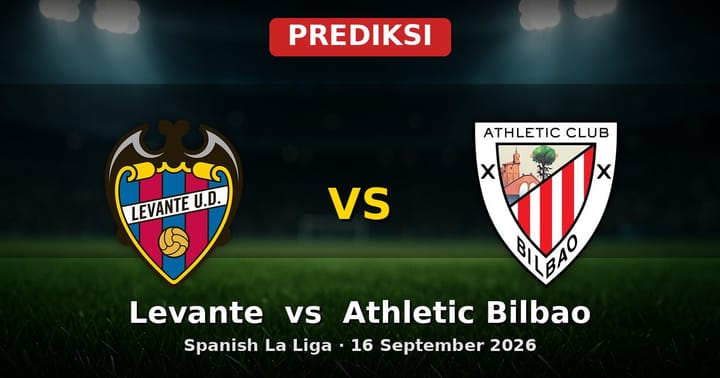 Prediksi Levante vs Athletic Bilbao La Liga 16 September 2026