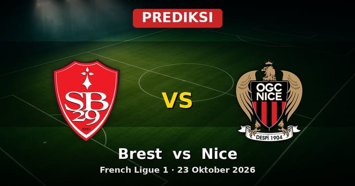 Prediksi Brest vs Nice Ligue 1 23 Oktober 2026: Analisa dan Skor
