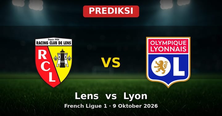 Prediksi Lens vs Lyon French Ligue 1 9 Oktober 2026